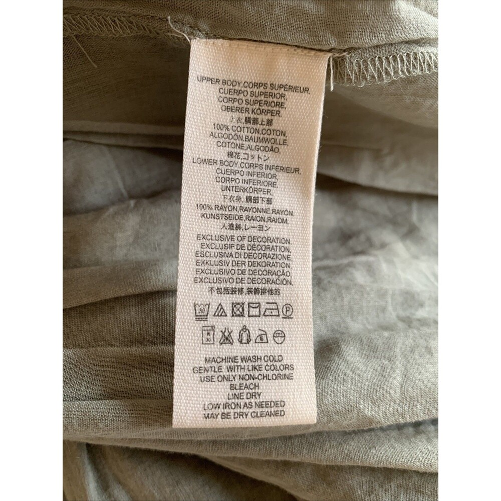 FREE PEOPLE Sz XS Day Glow Mini Dress Spanish Moss Boho Hippie Festival - Picture 10 of 13